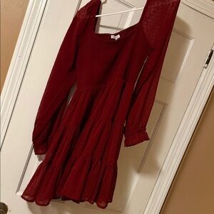 Patrons of Peace Burgundy Dress